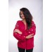 Embroidered Blouse "Delicate Rhombs" mauve